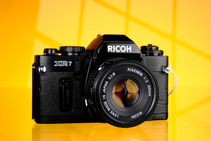 Ricoh KR-7 35mm SLR + 50mm f/2.0 Lens - K Mount Similar to K1000