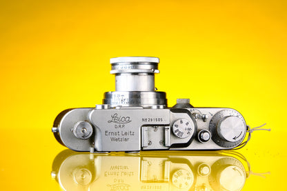 Leitz Wetzlar IIIb Barnack 35mm Rangefinder + Ernst Leitz Wetzlar Summar 5cm f/2.0 Lens READ
