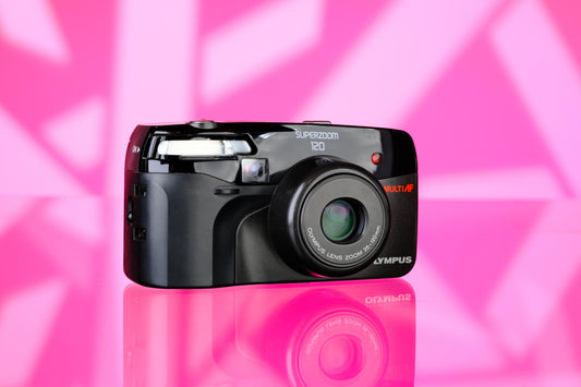 Olympus Superzoom 120 35mm Point & Shoot Camera