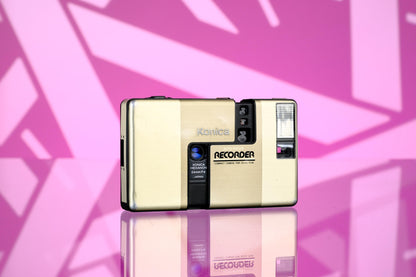 Konica Recorder 35mm Half Frame Point & Shoot Camera - Champagne Silver