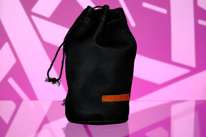 Hasselblad Black Leather Lens Case Pouch - 9" H x 4.5" W