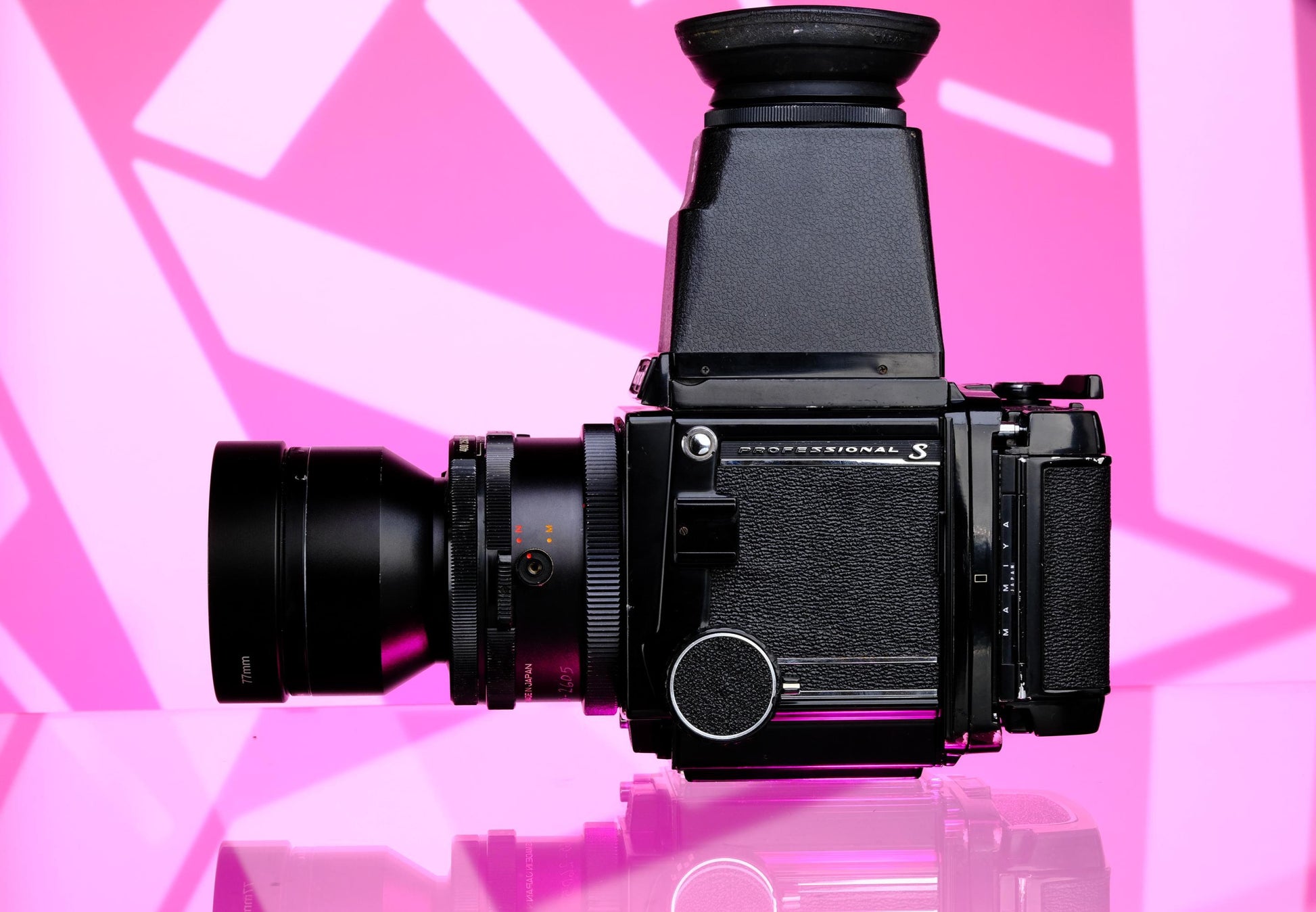 Mamiya RB67 Pro S 6x7 Medium Format SLR w/ 120 back, Chimney Finder + 180mm f/4.5 Lens