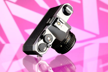 Pentax K1000 35mm SLR + 50mm f/1.8 Lens