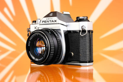 Pentax K1000 35mm SLR Film Camera + 50mm F/1.7