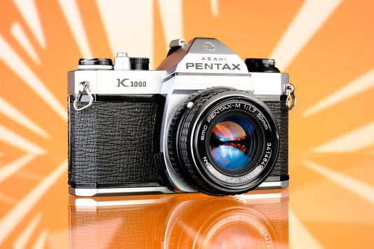 Pentax K1000 35mm SLR Film Camera + 50mm F/1.7