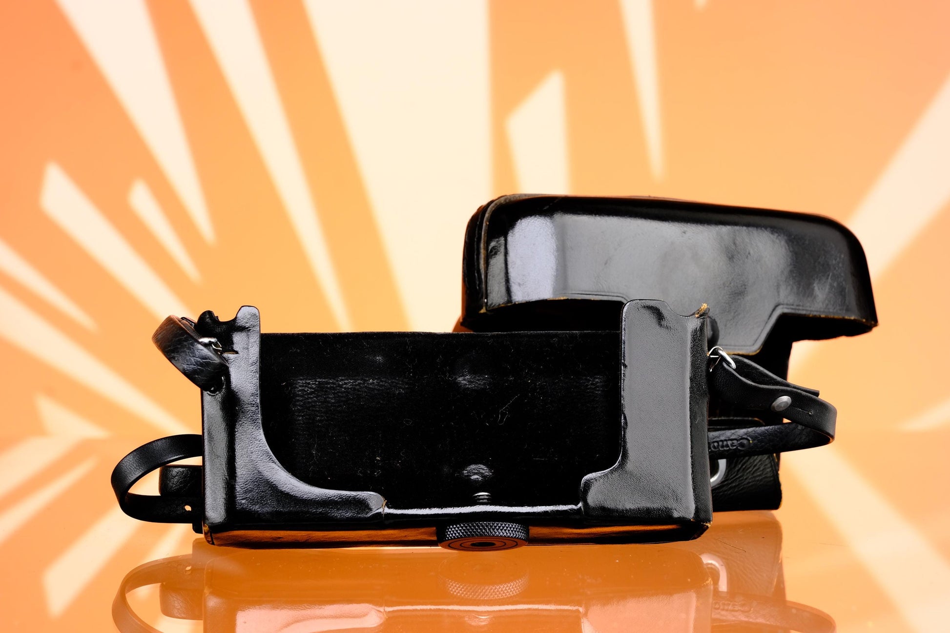 Canon FTb Leather Camera Case + Half Case w/ Strap OEM Vintage