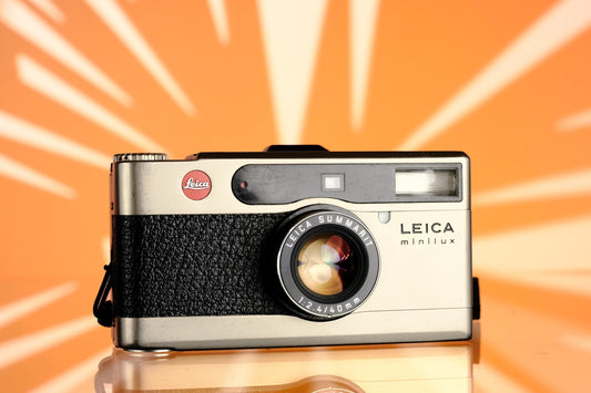 Leica Minilux 35mm Point and Shoot Film Camnera - 40mm f/2.4 Lens - Replaced Ribbon Cable!