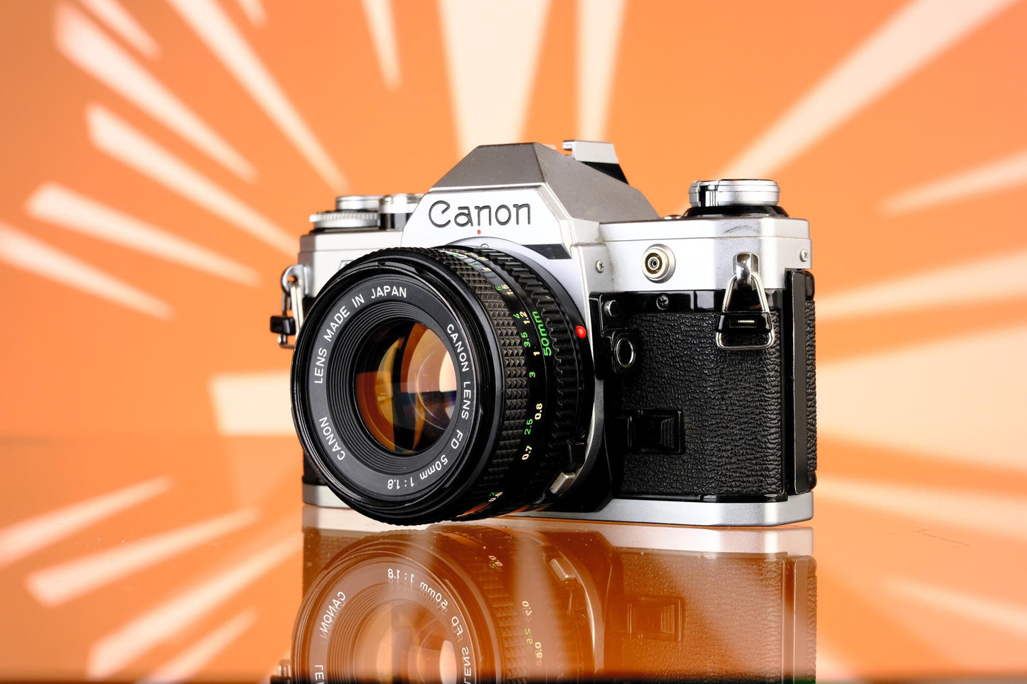 Canon AE-1 35mm SLR + 50mm f/1.8 Lens