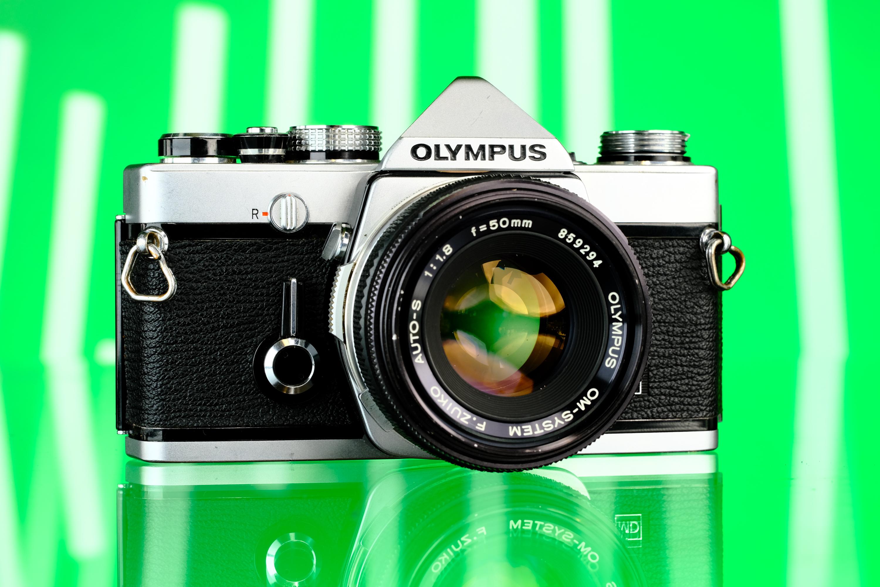 OLYMPUS オリンパス OM-1 50mm 1:1.8 レンズ付 中古8旭69