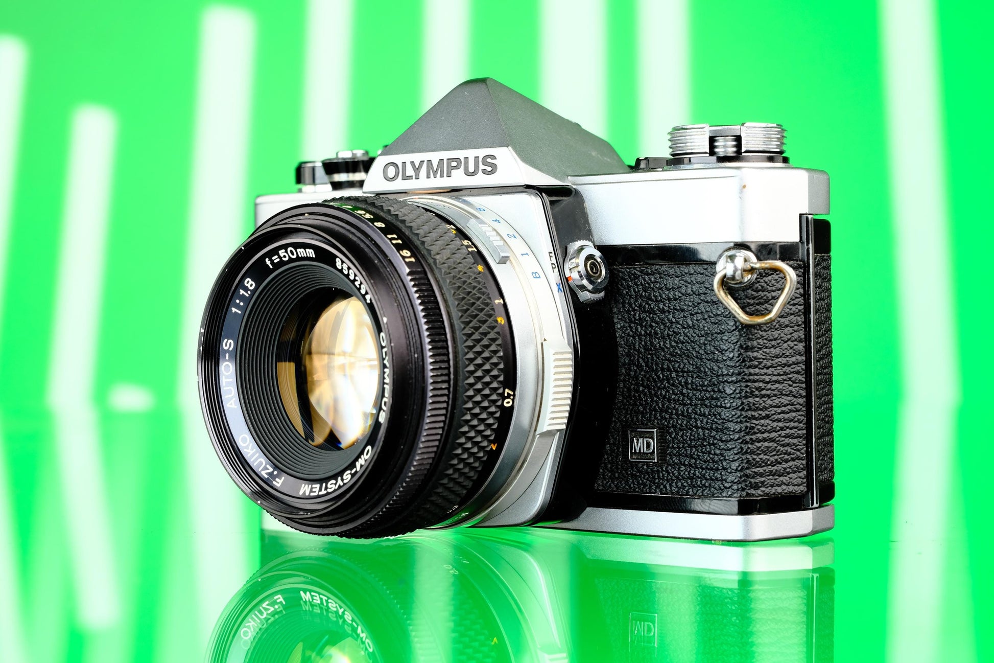 Olympus OM-1 35mm SLR Film Camera + 50mm f/1.8 Lens