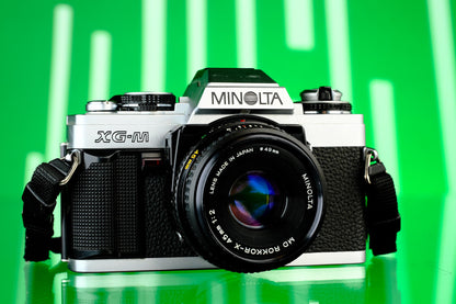 Minolta XG-M 35mm SLR + 45mm f/2.0 Lens