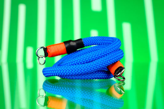 Blue Nylon Rope Camera Strap