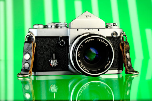 Nikon F2 w/Meterless Prism 35mm SLR Camera + 50mm f/2 Nikkor H Lens