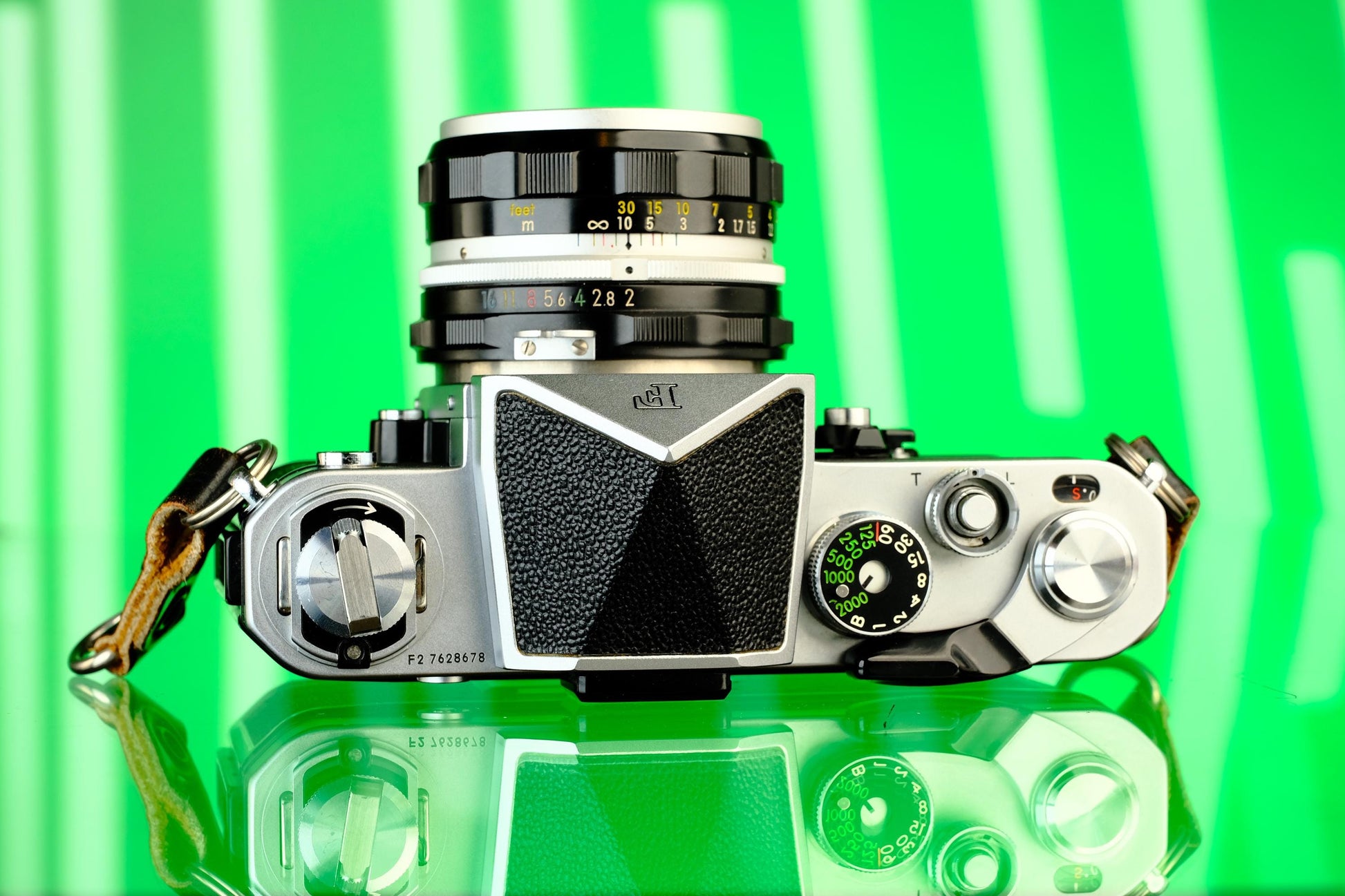 Nikon F2 w/Meterless Prism 35mm SLR Camera + 50mm f/2 Nikkor H Lens
