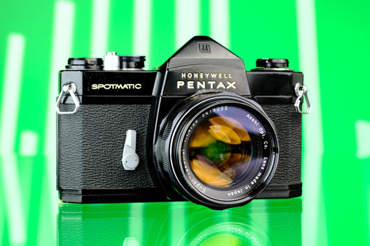 Pentax Spotmatic 35mm SLR FIlm Camera Black + 50mm F/1.4 Super Takumar