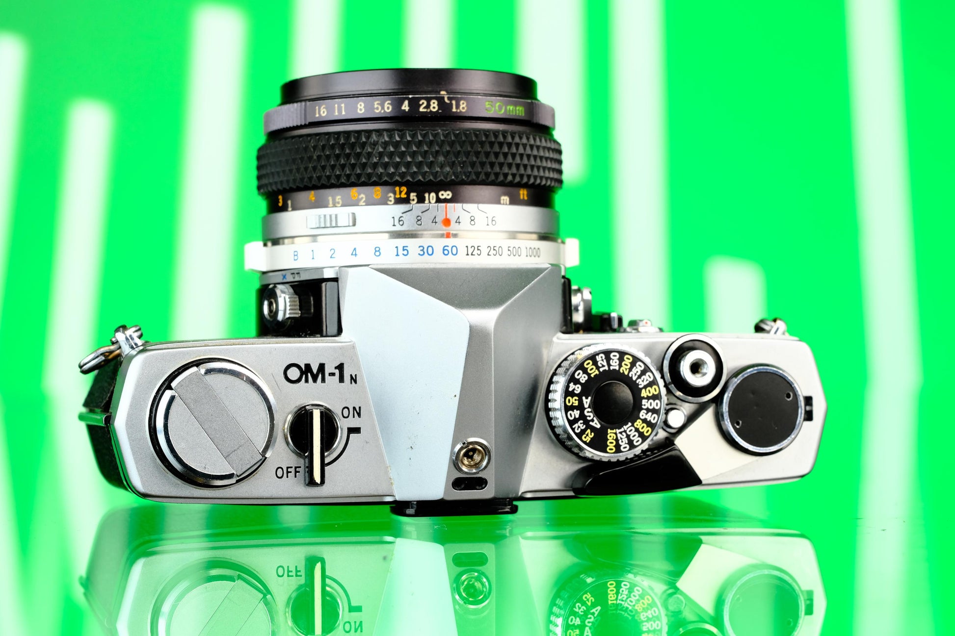 Olympus OM-1 35mm SLR Film Camera + 50mm f/1.8 Lens