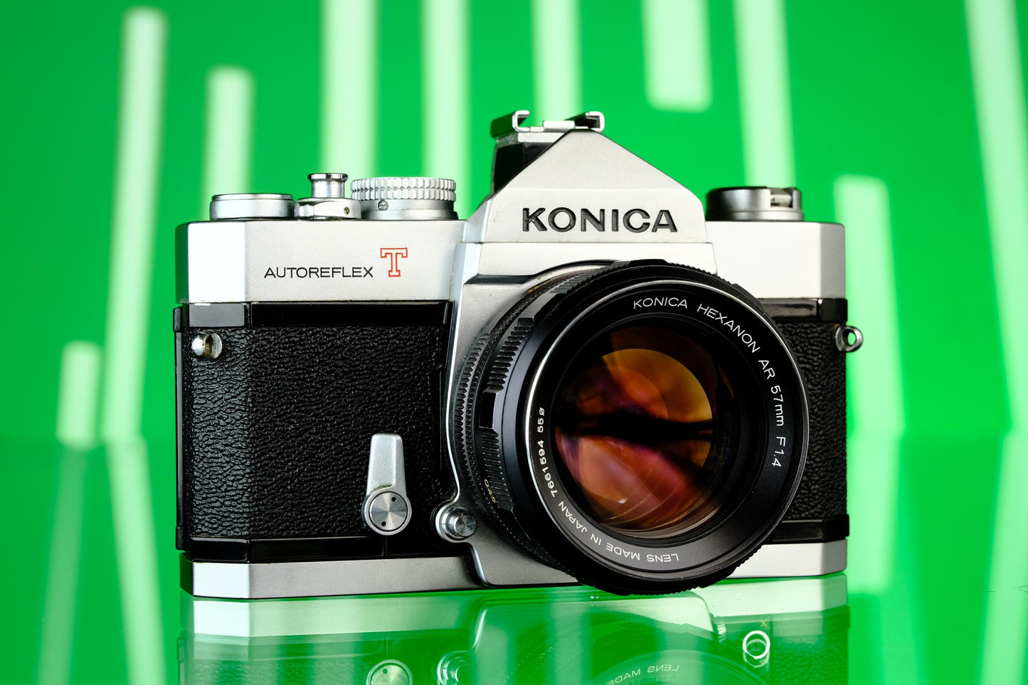 Konica Autoreflex T 35mm SLR + 57mm f/1.4 lens
