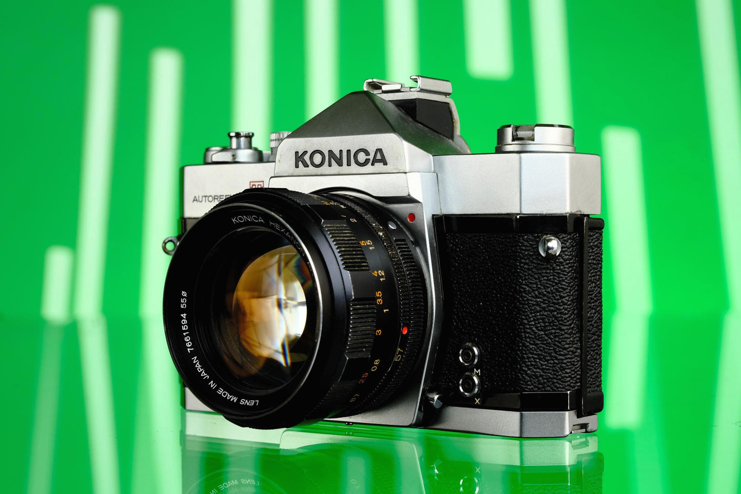 Konica Autoreflex T 35mm SLR + 57mm f/1.4 lens