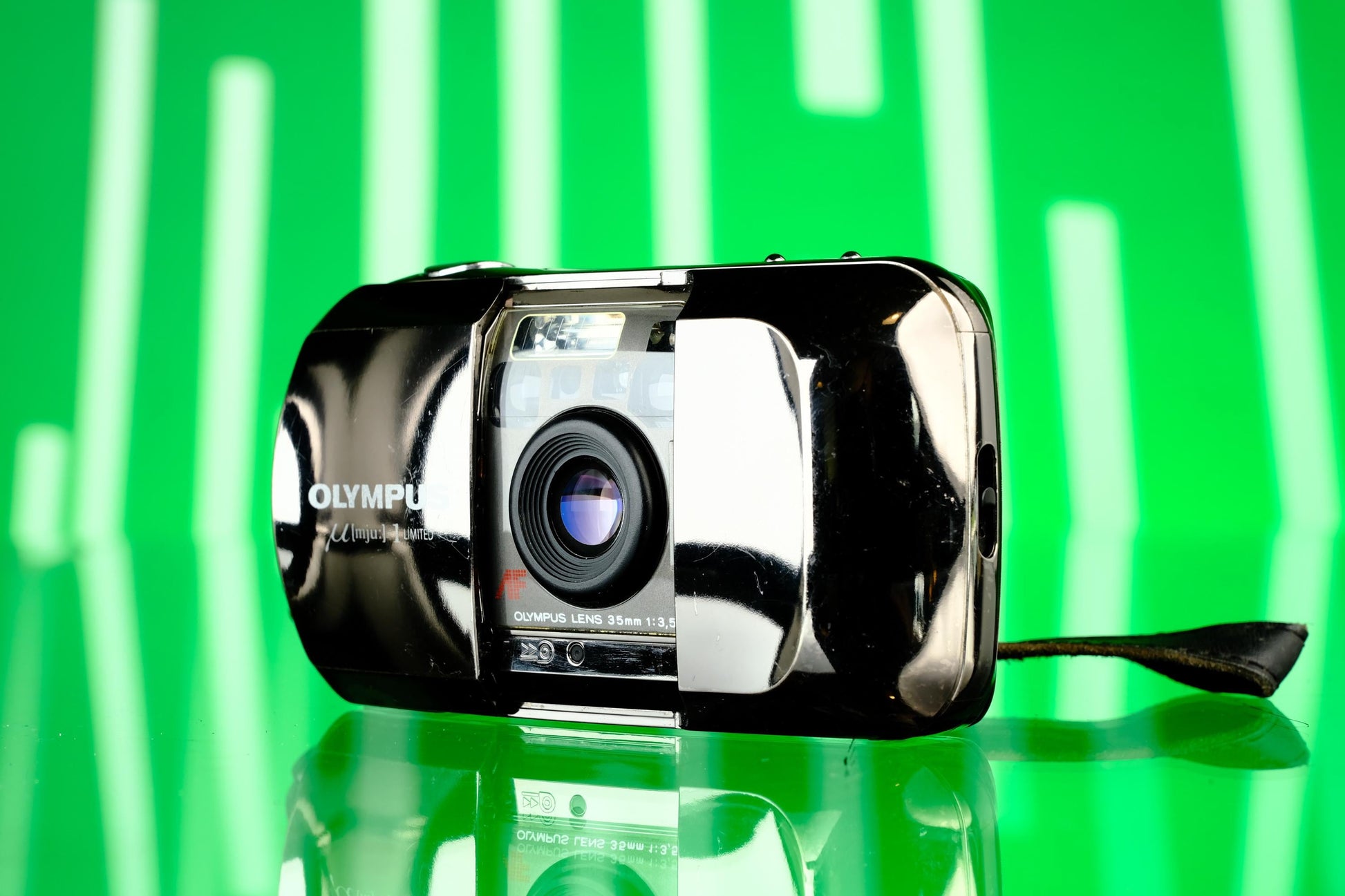 Olympus mju I 35mm Point and Shoot Camera - Limited Chrome Edition