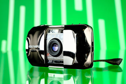 Olympus mju I 35mm Point and Shoot Camera - Limited Chrome Edition
