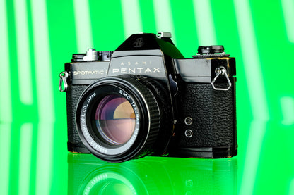 Pentax Spotmatic F 35mm SLR Film Camera + SMC 50mm f/1.4 Lens