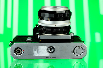 Nikon F Photomic FTN 35mm SLR Camera + 50mm f/1.4 Nikkor S Pre Ai Lens