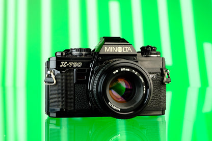 Minolta X700 35mm SLR + 50mm f/2.0 Lens Tested Working!