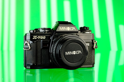 Minolta X700 35mm SLR + 50mm f/2.0 Lens Tested Working!