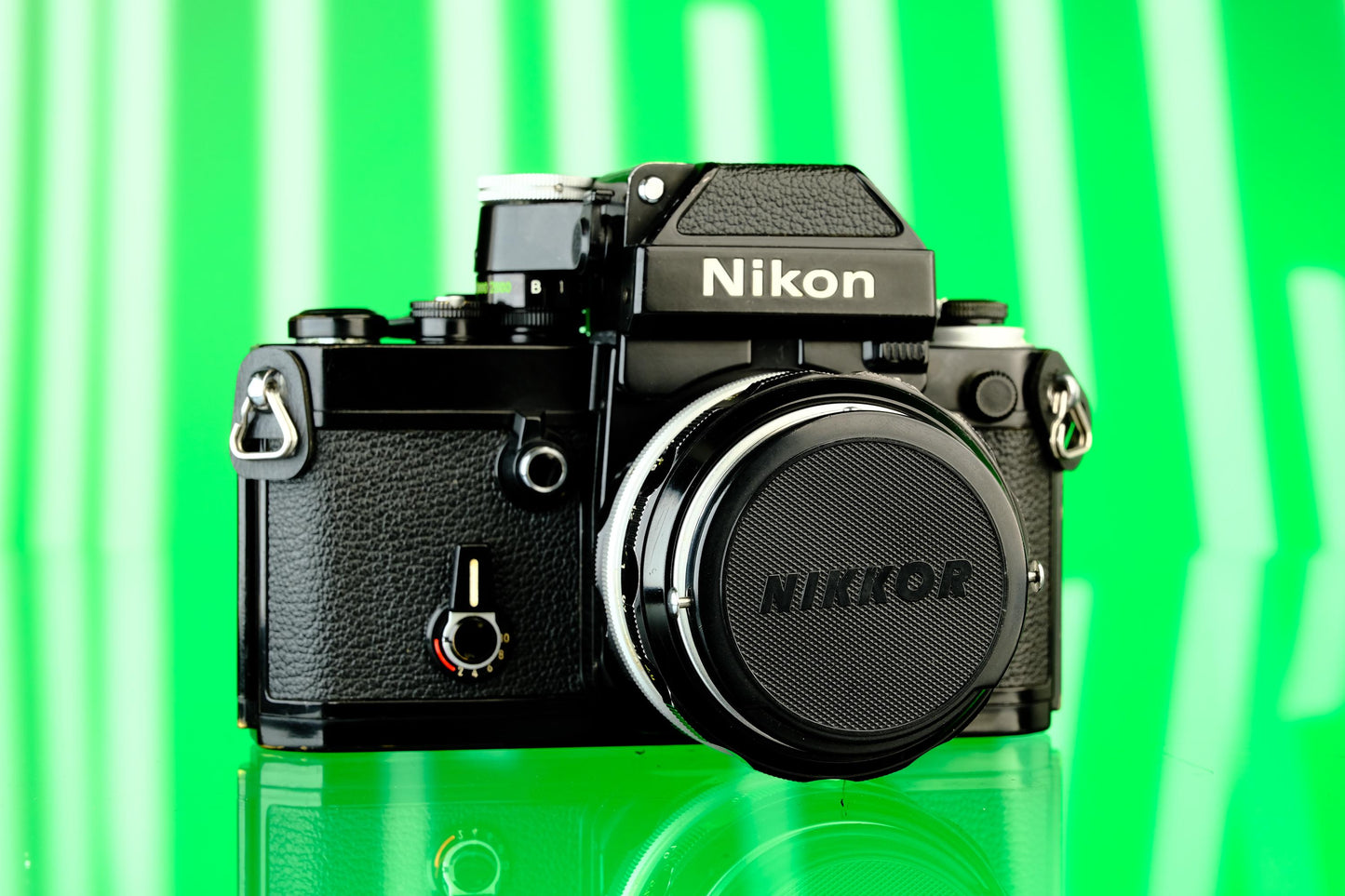 Nikon F2A Black Paint DP-11 Finder 35mm SLR + 50mm f/1.4 Lens