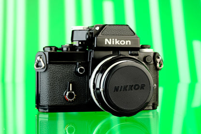 Nikon F2A Black Paint DP-11 Finder 35mm SLR + 50mm f/1.4 Lens