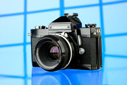 Nikon Nikkormat 35mm SLR Film Camera + Nikon 50mm F/2 Pre AI