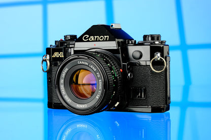Canon A-1 35mm SLR + 50mm f/1.8 Lens