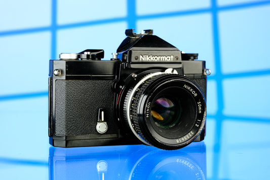 Nikon Nikkormat 35mm SLR Film Camera + Nikon 50mm F/2 Pre AI