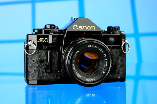 Canon A-1 35mm SLR + 50mm f/1.8 Lens