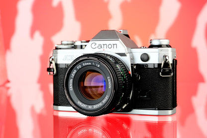 Canon AE-1 35m SLR + 50mm f/1.8 Lens