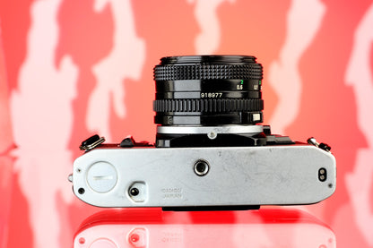 Canon AE-1 35m SLR + 50mm f/1.8 Lens