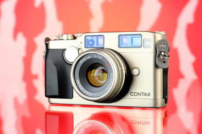 Contax G2 35mm Rangefinder Film Camera + Carl Zeiss Planar T 35mm f/2 Lens (with GD-2 Data Back)