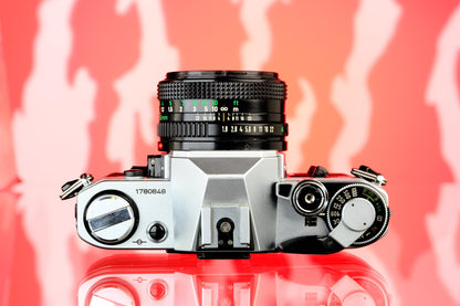 Canon AE-1 35m SLR + 50mm f/1.8 Lens