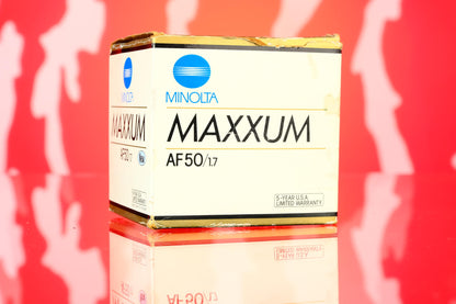 Minolta Maxxum AF 50mm f/1.7 Prime Lens Late Version