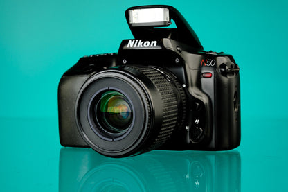 Nikon N50 35mm SLR Film Camera + Nikon 35-80mm F/4-5.6
