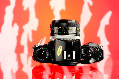 Canon A-1 35mm SLR + 50mm f/1.8 Lens