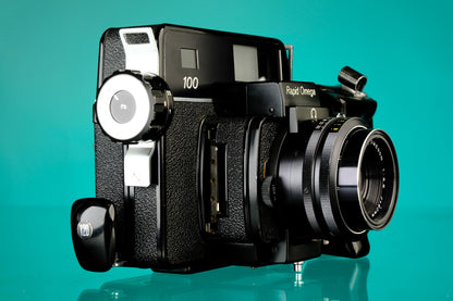 Koni Omega Rapid 100 Rangefinder Film Camera + 90mm f/3.5 Super Omegon Lens