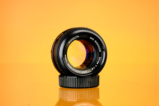 Minolta MD Rokkor 50mm f/1.4 MD Mount Lens