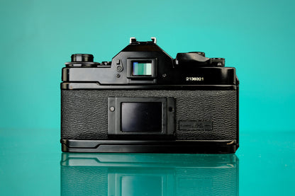 Canon A-1 35mm SLR Film Camera + Canon 50mm f/1.8 FD Lens