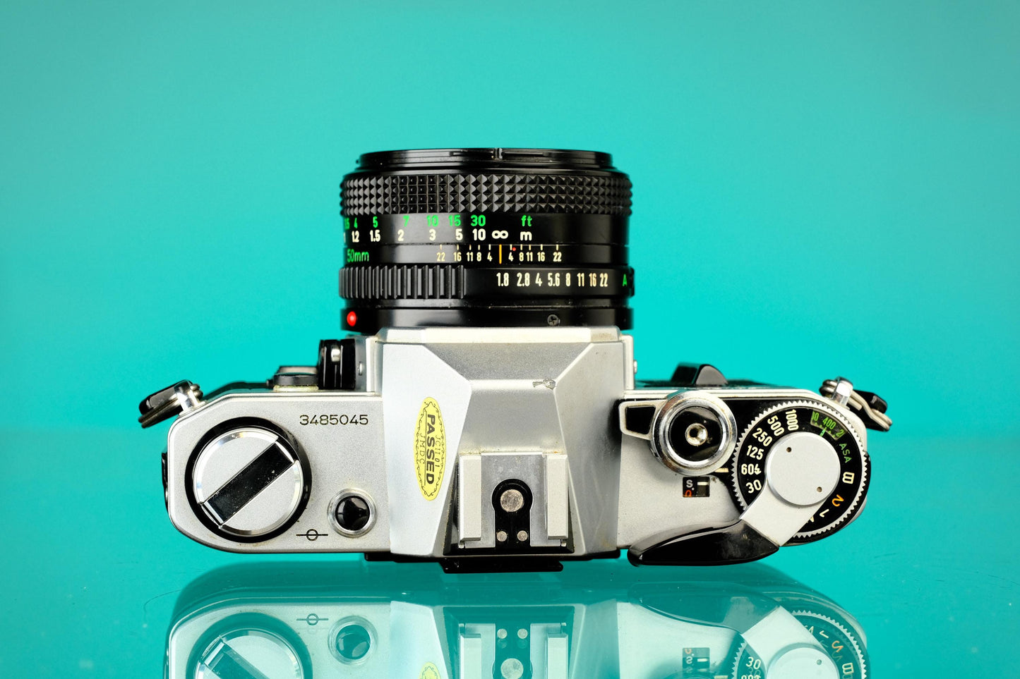 Canon AE-1 35mm SLR Film Camera + Canon 50mm f/1.8 FD Lens