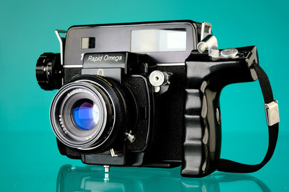 Koni Omega Rapid 100 Rangefinder Film Camera + 90mm f/3.5 Super Omegon Lens