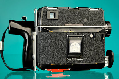 Koni Omega Rapid 100 Rangefinder Film Camera + 90mm f/3.5 Super Omegon Lens