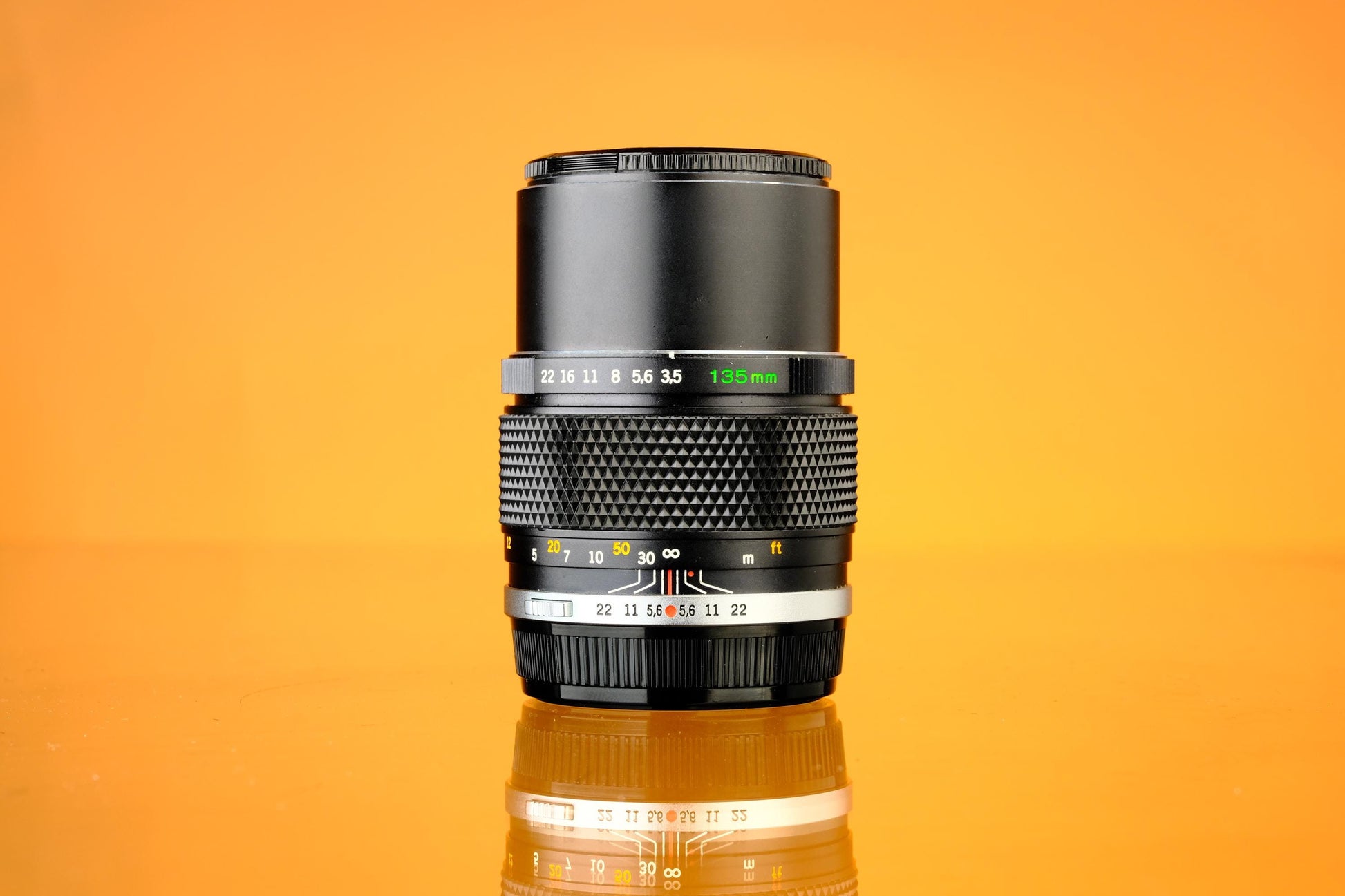 Olympus 135mm f/3.5 Auto-T Telephoto Zuiko Om Mount Lens