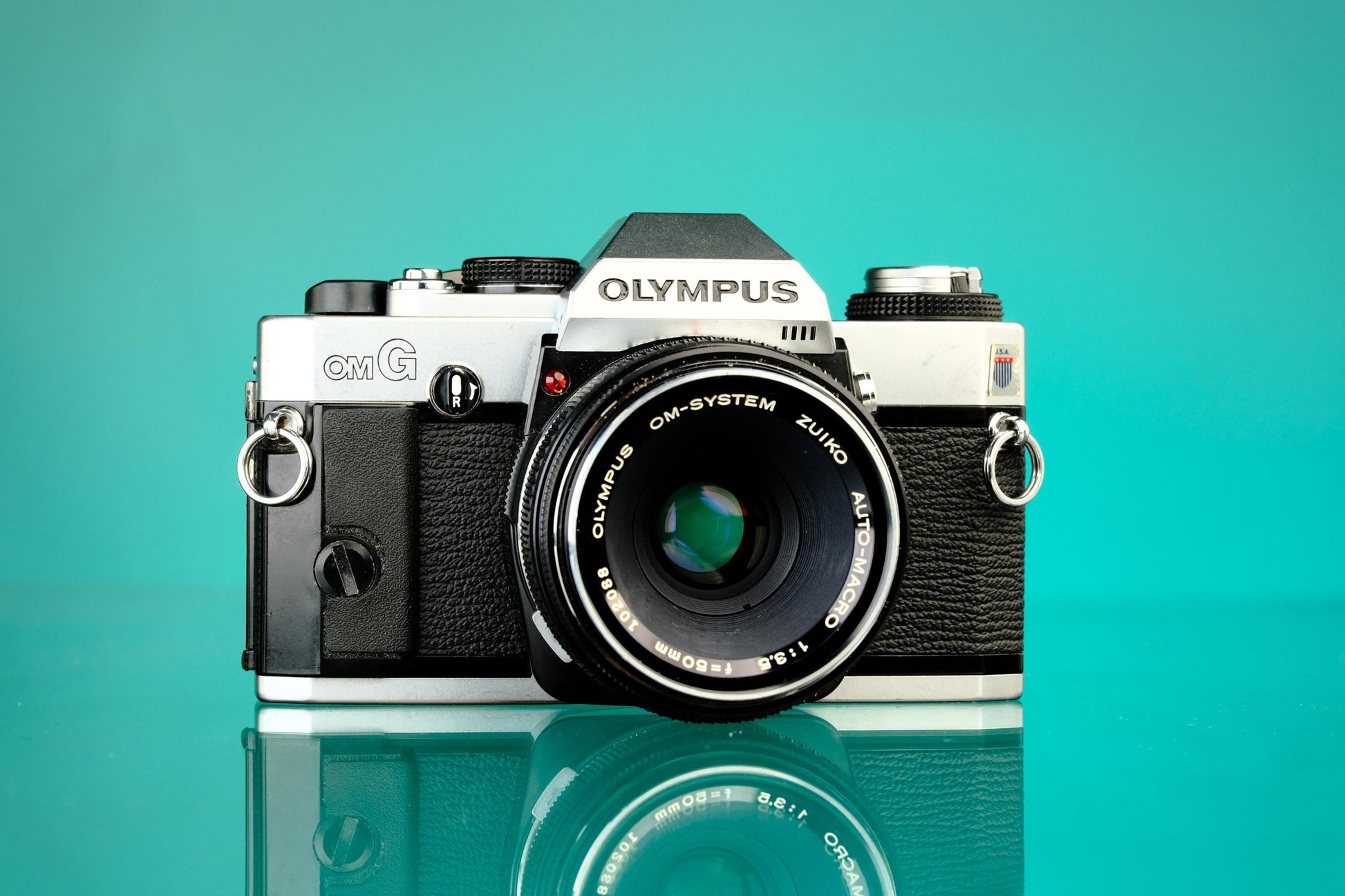 Olympus OmG 35mm SLR w/ Olympus 50mm f/3.5 Auto-Macro OM Mount Lens