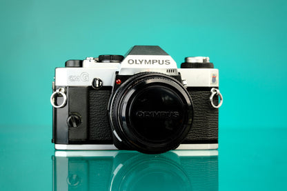 Olympus OmG 35mm SLR w/ Olympus 50mm f/3.5 Auto-Macro OM Mount Lens